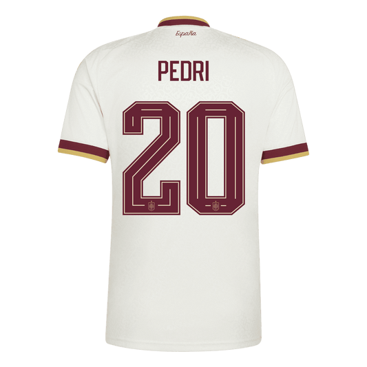 PEDRI #20 Men's Spain World Cup 2026 Champion Edition Away Soccer Jersey