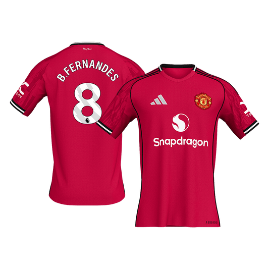 B.FERNANDES #8 Men's Manchester United 2025/26 Home Soccer Jersey [PREMIUM]