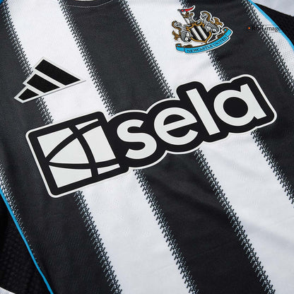 Men's Newcastle United 2025/26 Player Version Home Soccer Jersey - Slim Fit