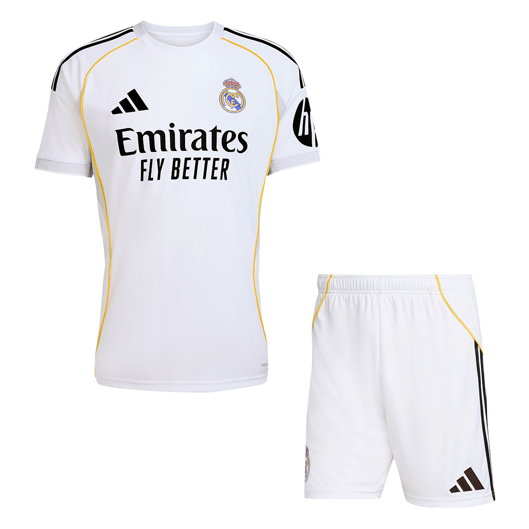 Men's Real Madrid 2025/26 Home Soccer Jersey Kit [PREMIUM]