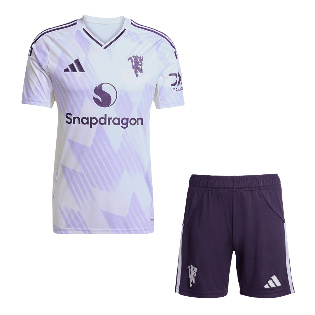 Men's Manchester United 2025/26 Away Soccer Jersey Kit