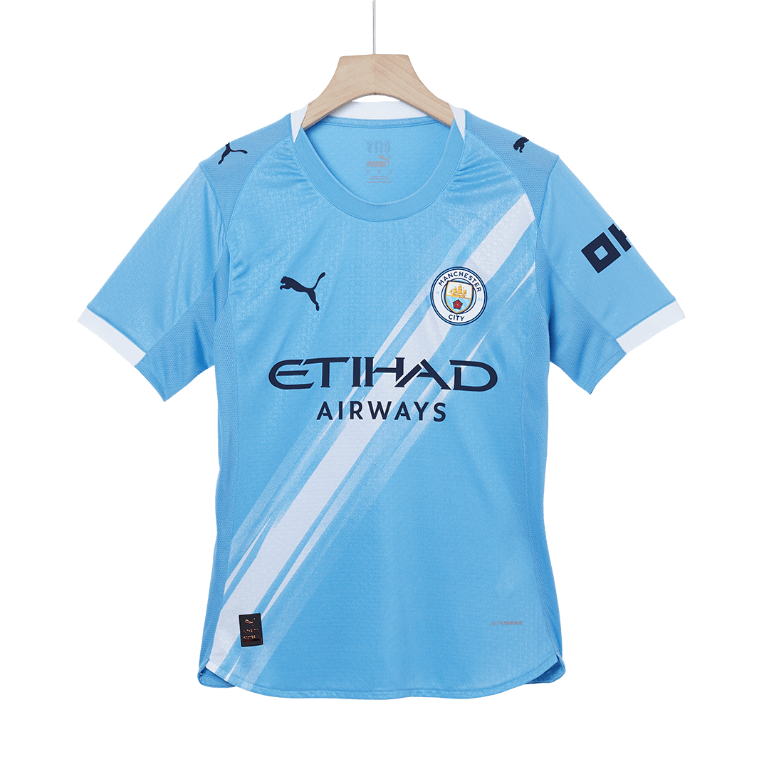 DE BRUYNE #17 Men's Manchester City 2025/26 Player Version Home Soccer Jersey - Slim Fit
