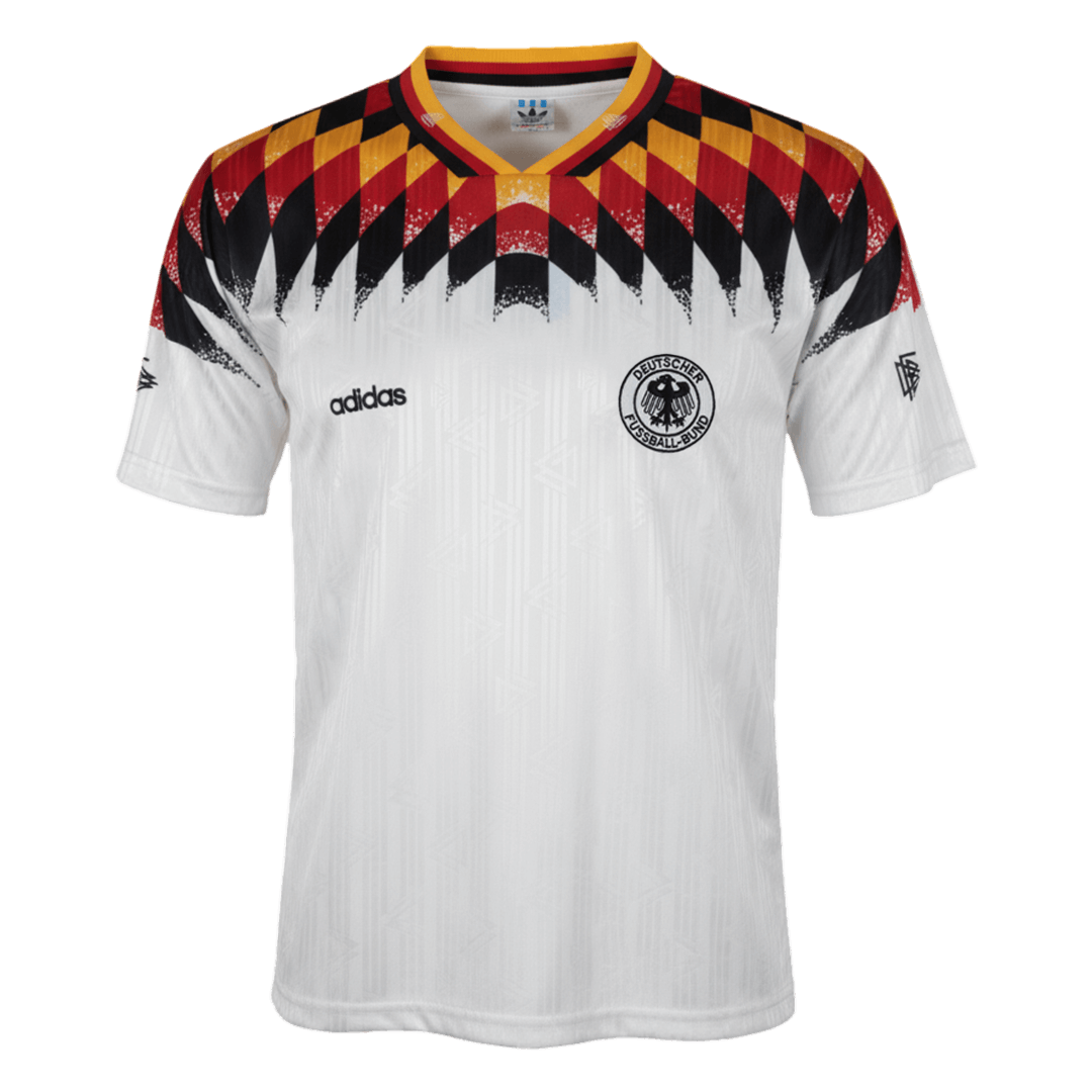 Retro Men's Germany 1994 Home Soccer Jersey