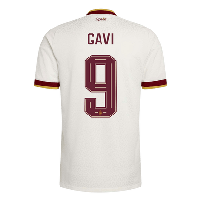 GAVI #9 Men's Spain World Cup 2026 Player Version Away Soccer Jersey - Slim Fit
