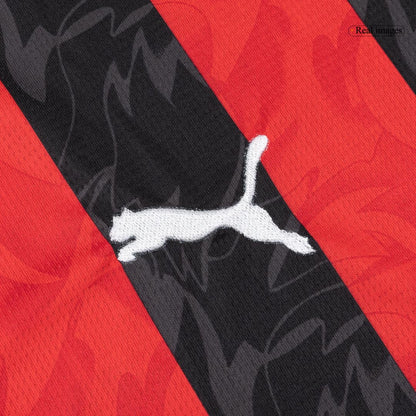 Men's AC Milan 2025/26 Home Long Sleeve Soccer Jersey