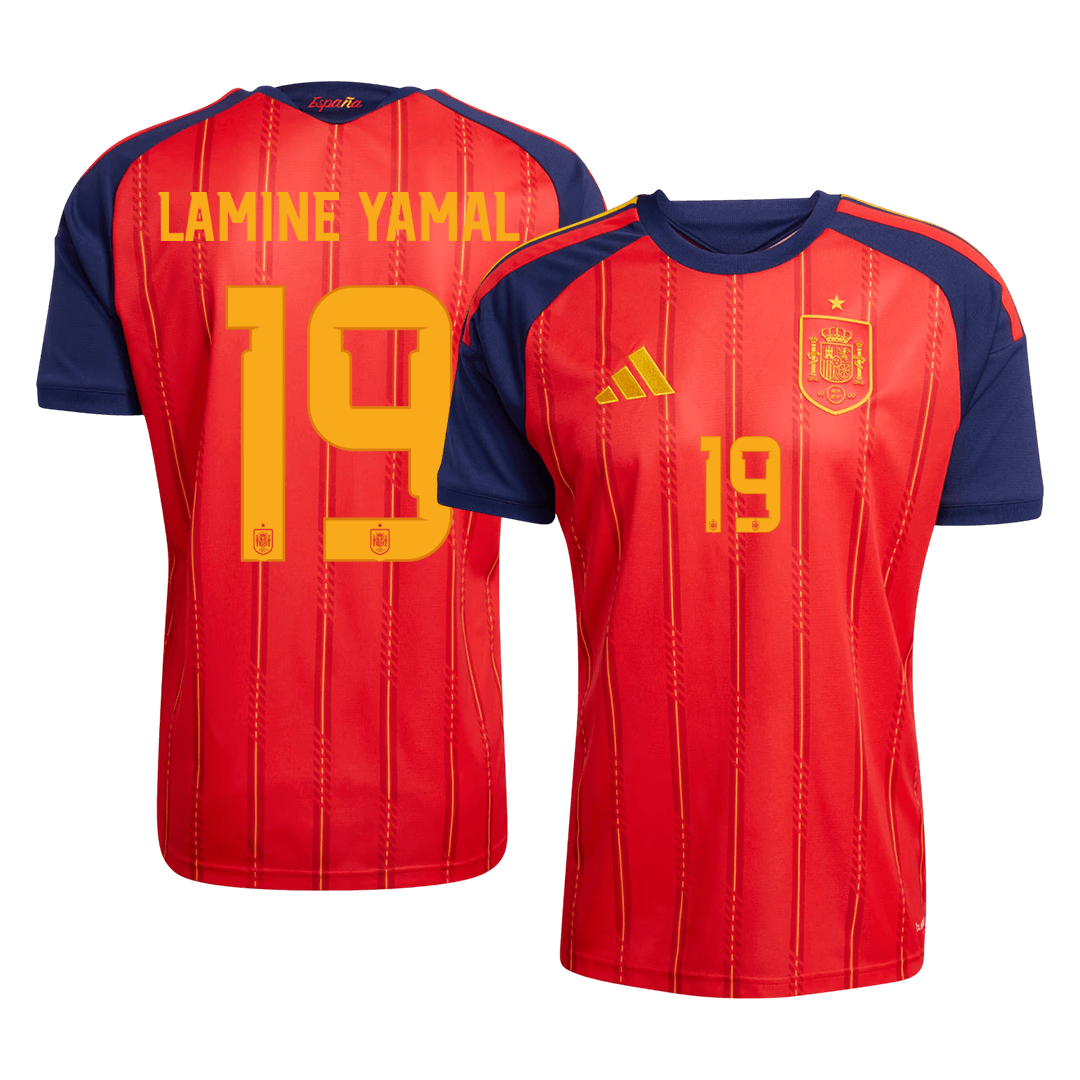 LAMINE YAMAL #19 Men's Spain World Cup 2026 Home Soccer Jersey [PREMIUM]
