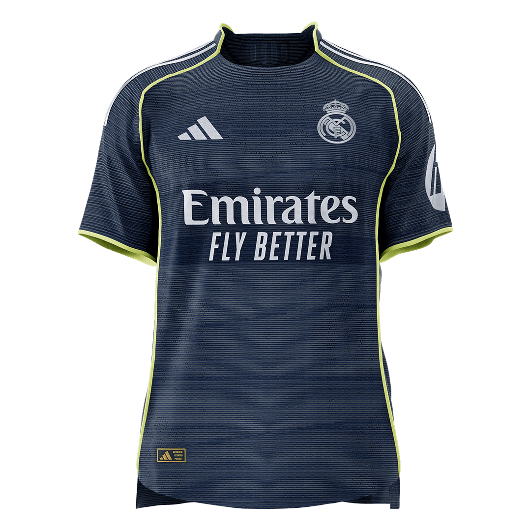 Men's Real Madrid 2025/26 Player Version Away Soccer Jersey - Slim Fit [PREMIUM]