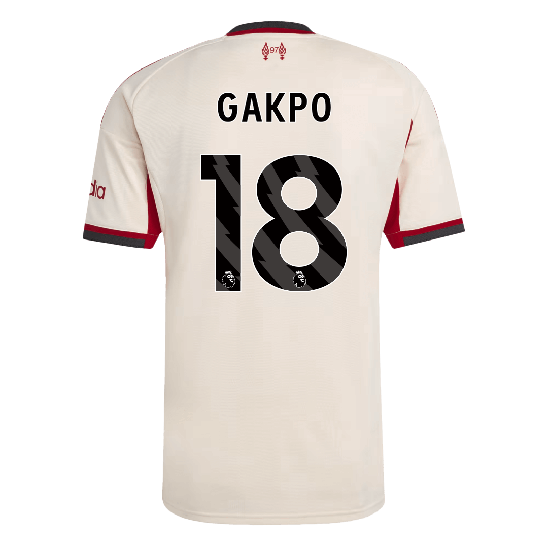 GAKPO #18 Men's Liverpool 2025/26 Away Soccer Jersey
