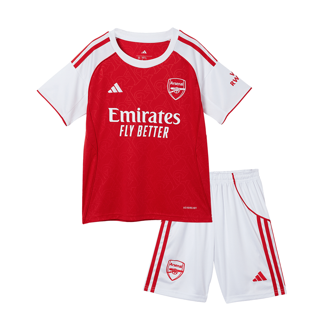 Kid's Arsenal 2025/26 Home Soccer Jersey Kit
