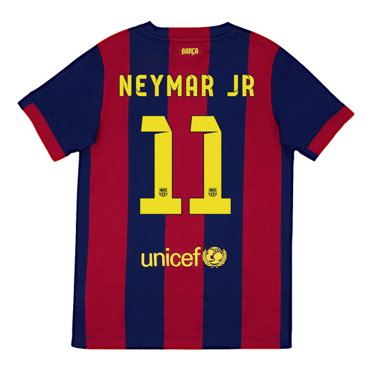 Retro NEYMAR JR #11 Men's Barcelona 2014/15 Home Soccer Jersey