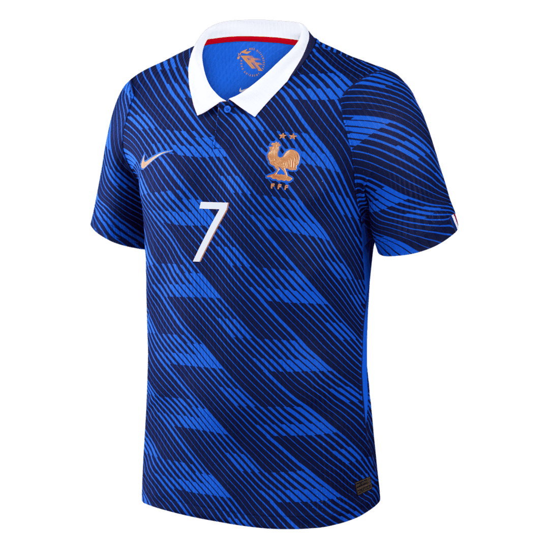 DEMBELE #7 Men's France World Cup 2026 Player Version Home Soccer Jersey - Slim Fit