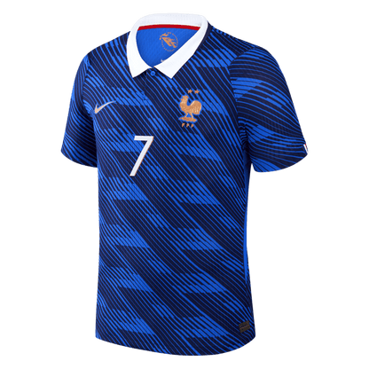 DEMBELE #7 Men's France World Cup 2026 Player Version Home Soccer Jersey - Slim Fit