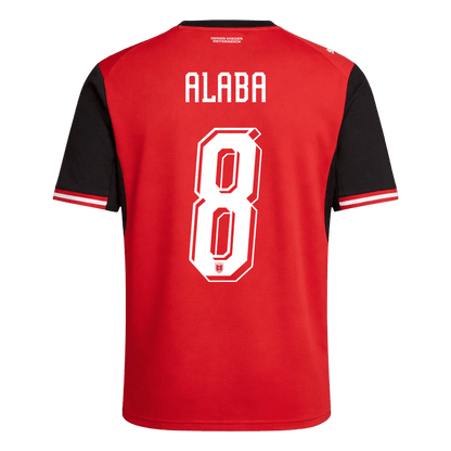 ALABA #8 Men's Austria World Cup 2026 Home Soccer Jersey