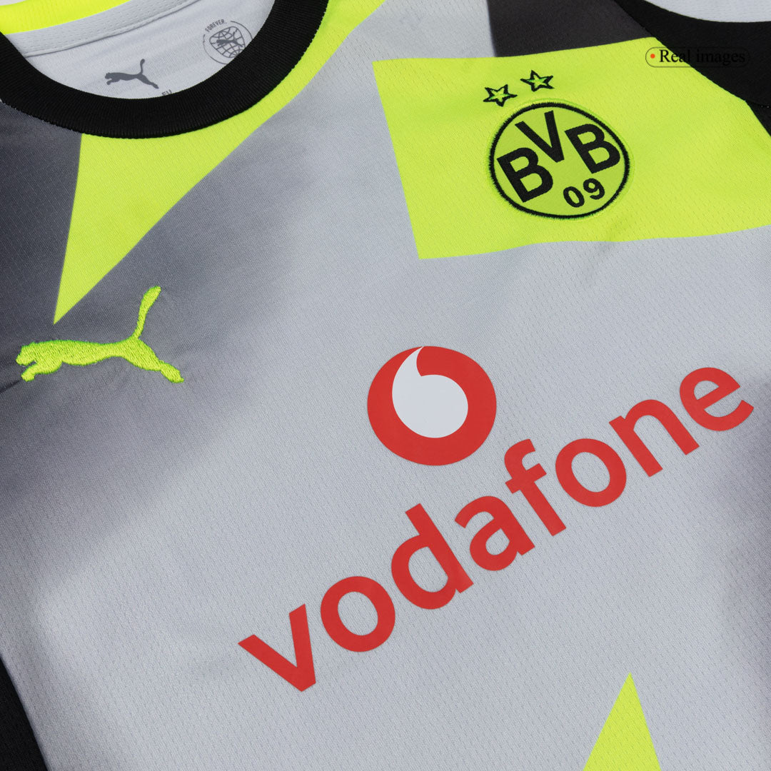 Kid's Borussia Dortmund 2025/26 Away Soccer Jersey Kit