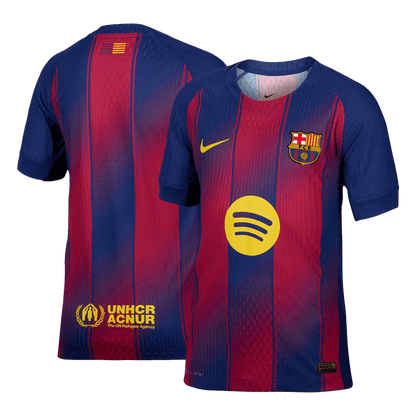 Men's Barcelona 2025/26 Player Version Home Soccer Jersey - Slim Fit
