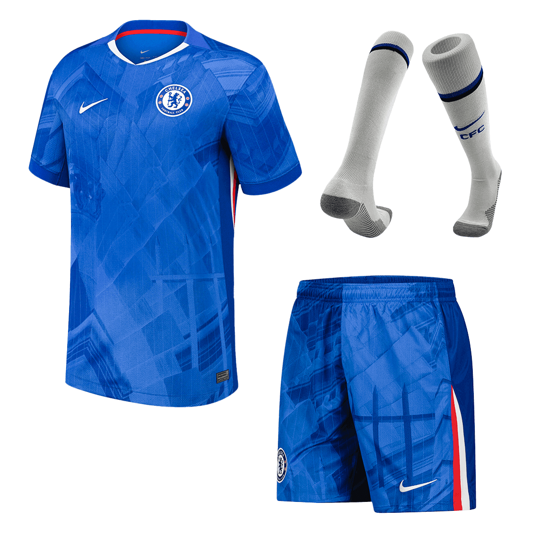 Men's Chelsea 2025/26 Home Soccer Jersey Full Kit [PREMIUM]