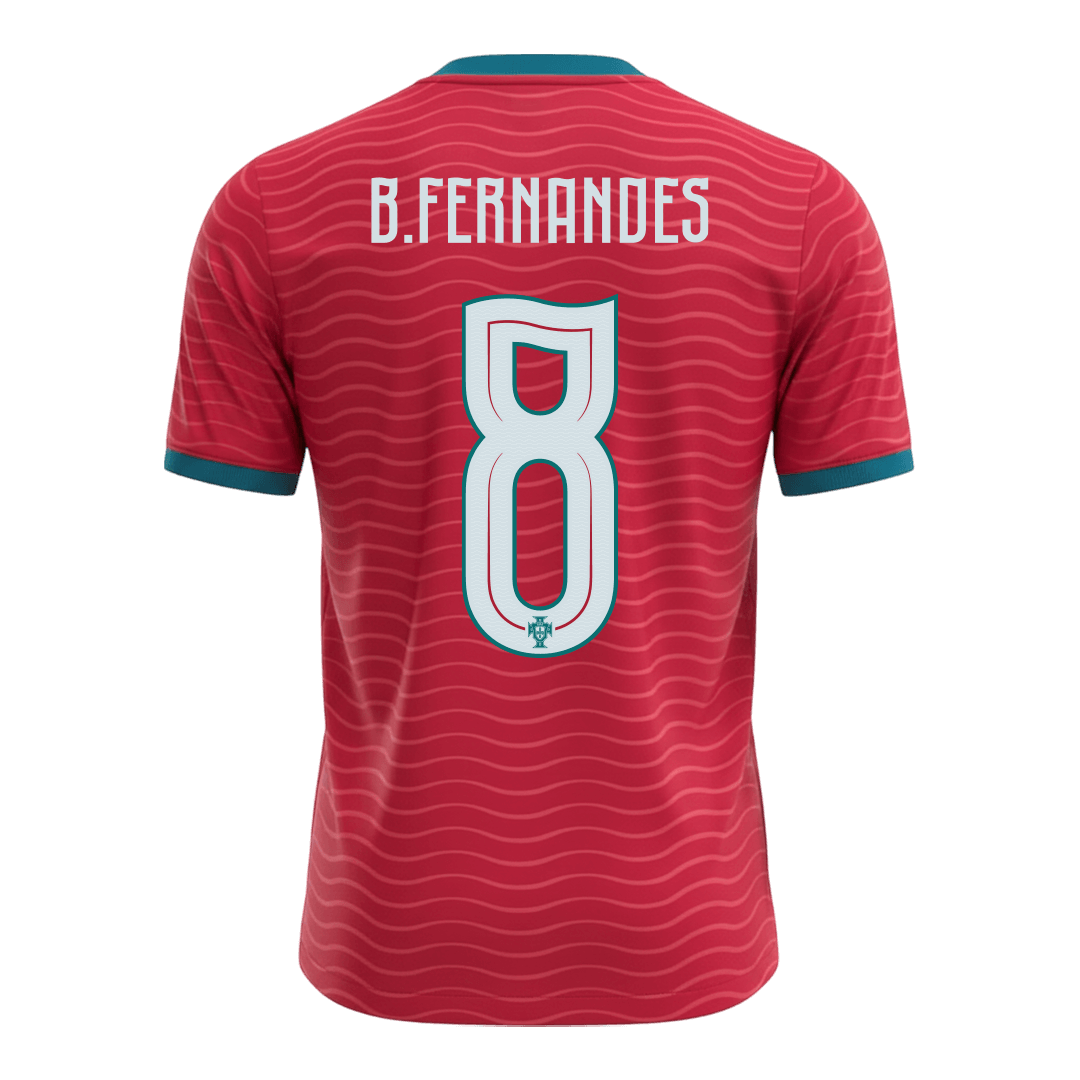B.FERNANDES #8 Men's Portugal World Cup 2026 Home Soccer Jersey