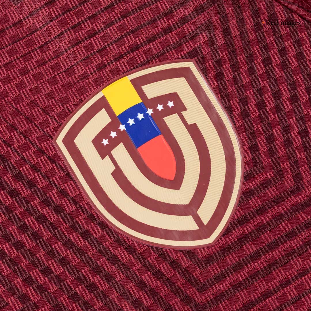 Men's Venezuela World Cup 2026 Player Version Home Soccer Jersey - Slim Fit