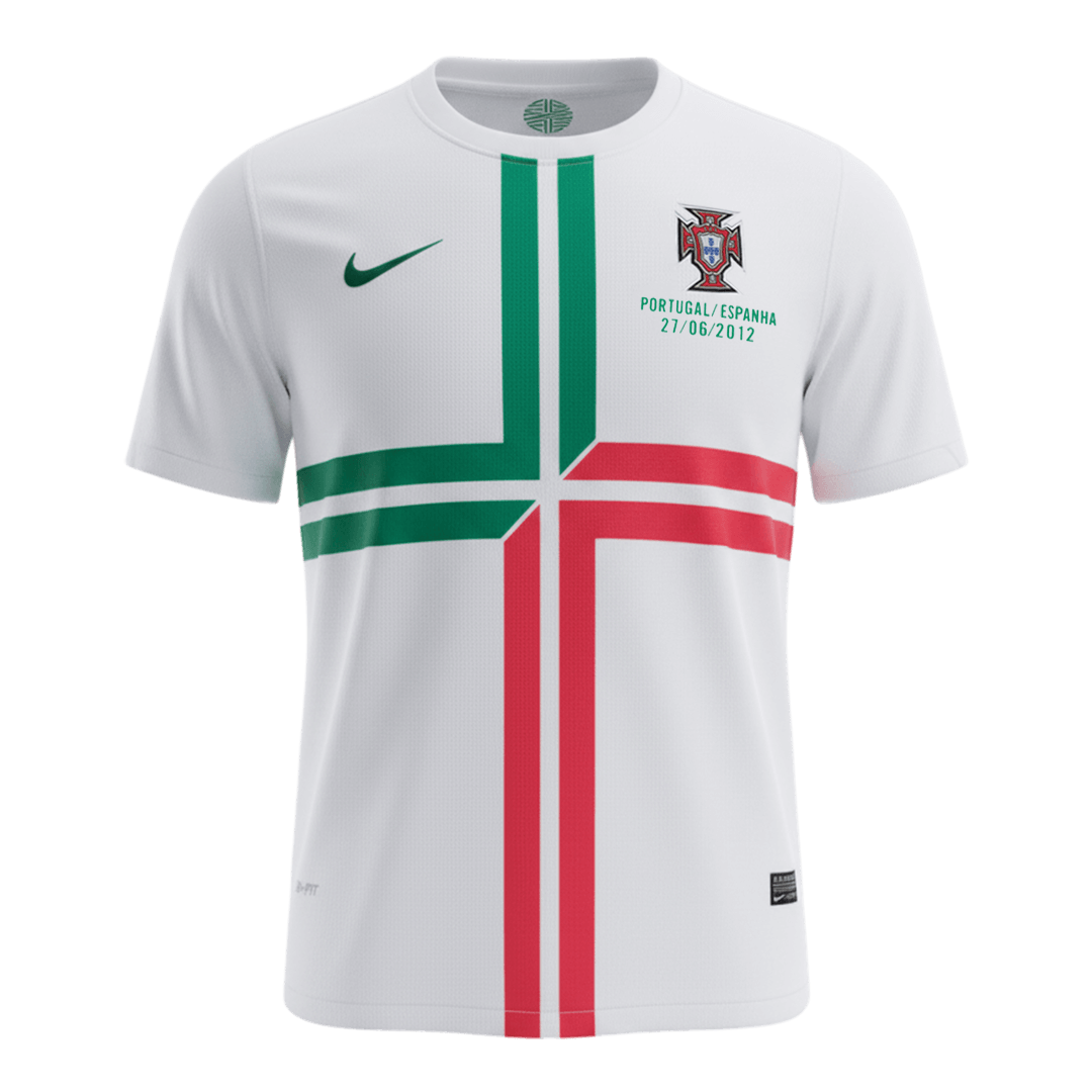Retro Men's Portugal 2012 Away Soccer Jersey
