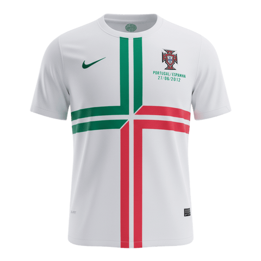 Retro Men's Portugal 2012 Away Soccer Jersey