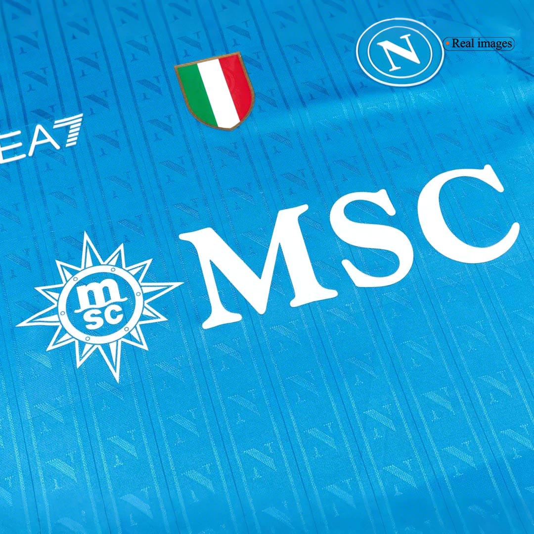 Men's Napoli 2025/26 Player Version Home Soccer Jersey - Slim Fit