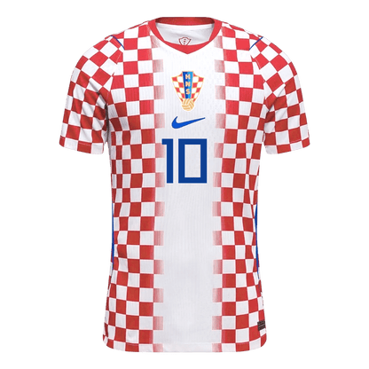 MODRIĆ #10 Men's Croatia World Cup 2026 Player Version Home Soccer Jersey - Slim Fit