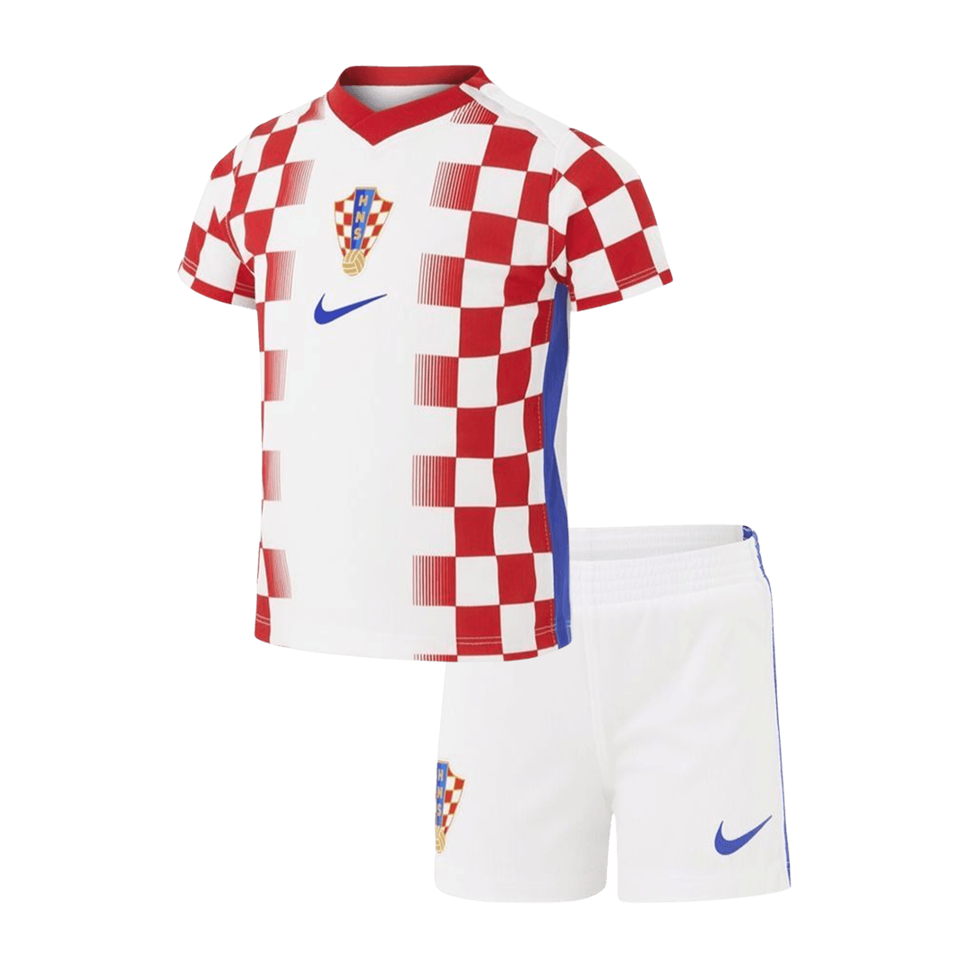 Kid's Croatia World Cup 2026 Home Soccer Jersey Kit