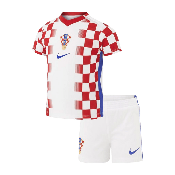 Kid's Croatia World Cup 2026 Home Soccer Jersey Kit