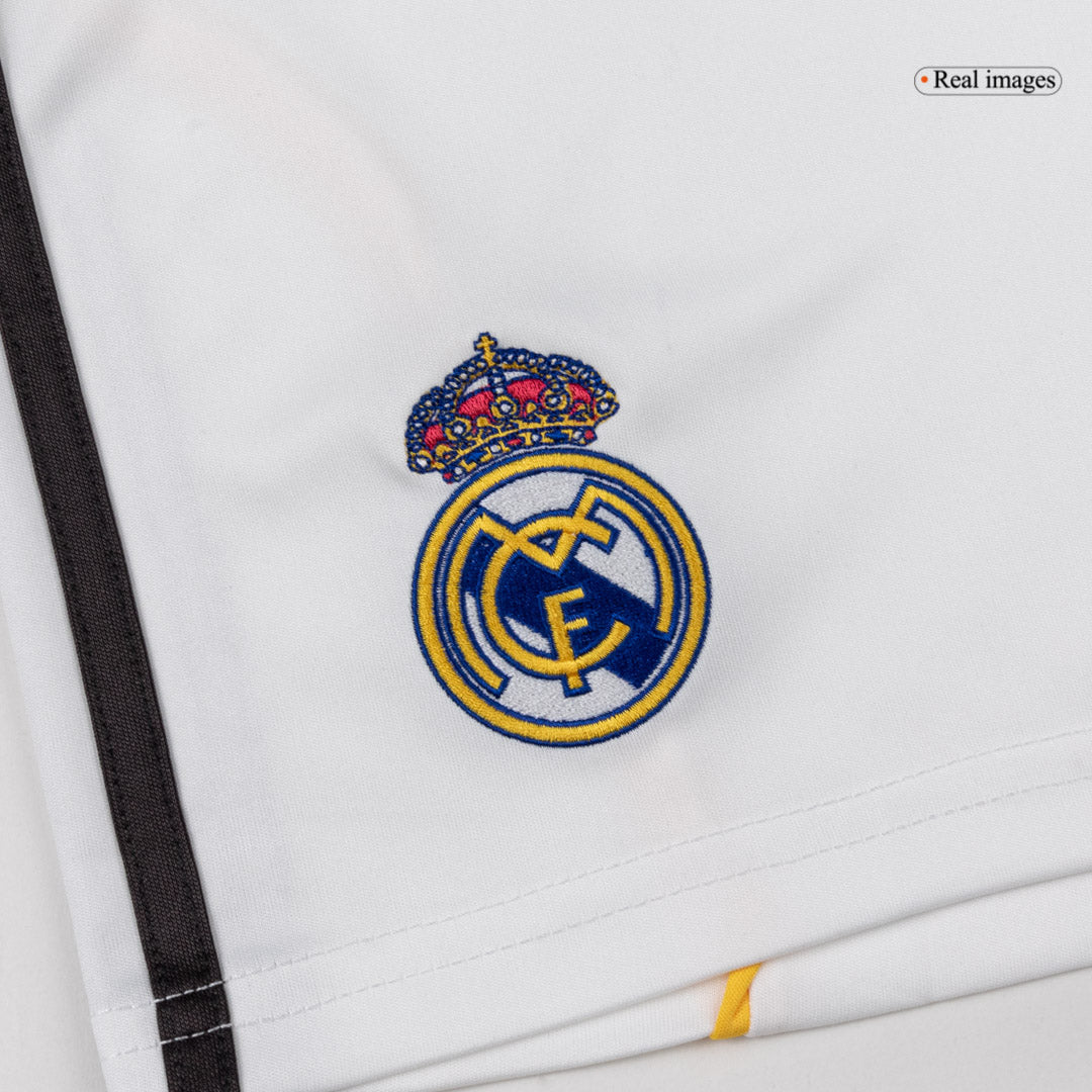 Kid's Real Madrid 2025/26 Home Soccer Jersey Full Kit [PREMIUM]