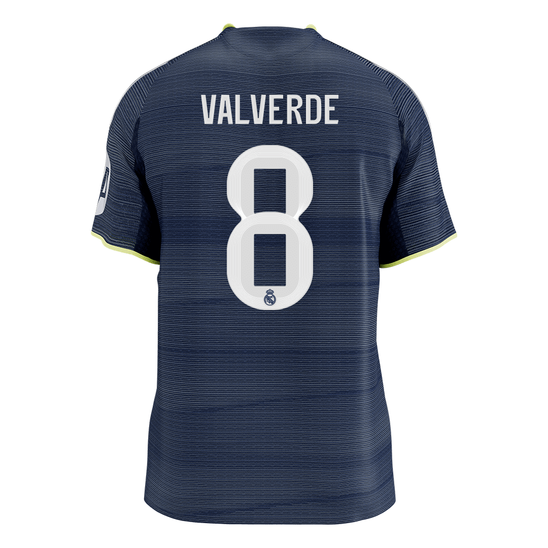 VALVERDE #8 Men's Real Madrid 2025/26 Player Version Away Soccer Jersey - Slim Fit [PREMIUM]