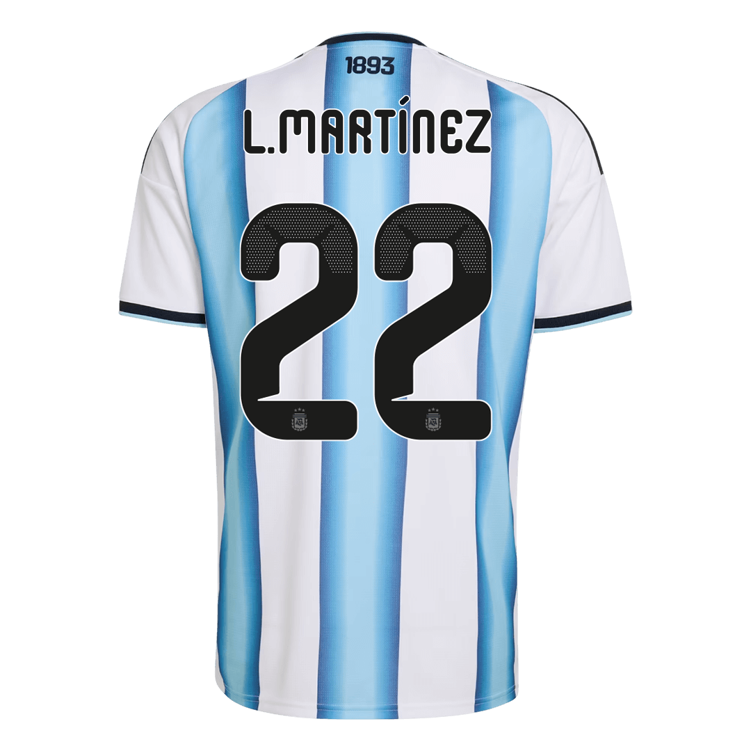 L.MARTÍNEZ #22 Men's Argentina World Cup 2026 Home Soccer Jersey [PREMIUM]