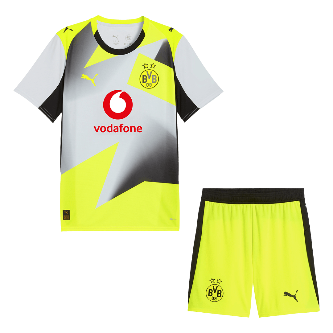 Men's Borussia Dortmund 2025/26 Away Soccer Jersey Kit
