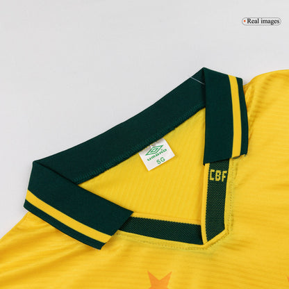 Retro Men's Brazil 1994 Home Soccer Jersey