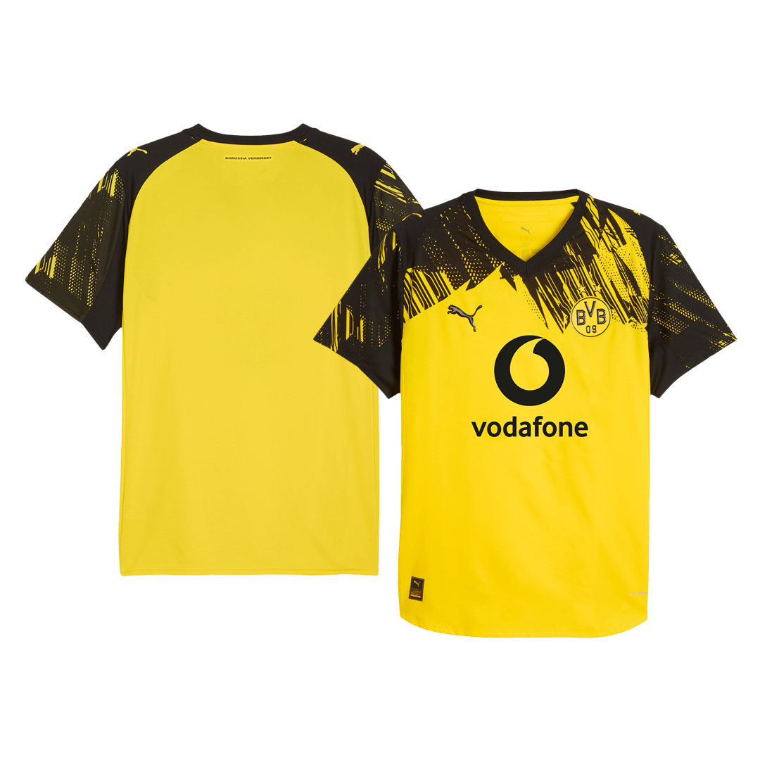 Men's Borussia Dortmund 2025/26 Player Version Home Soccer Jersey - Slim Fit