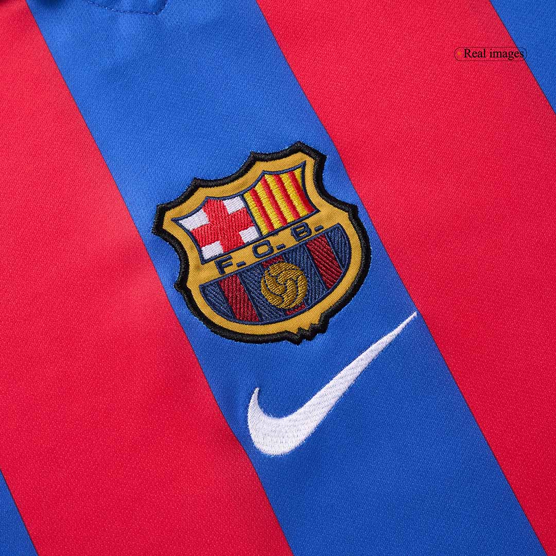Retro XAVI #6 Men's Barcelona 2001/02 Home Soccer Jersey
