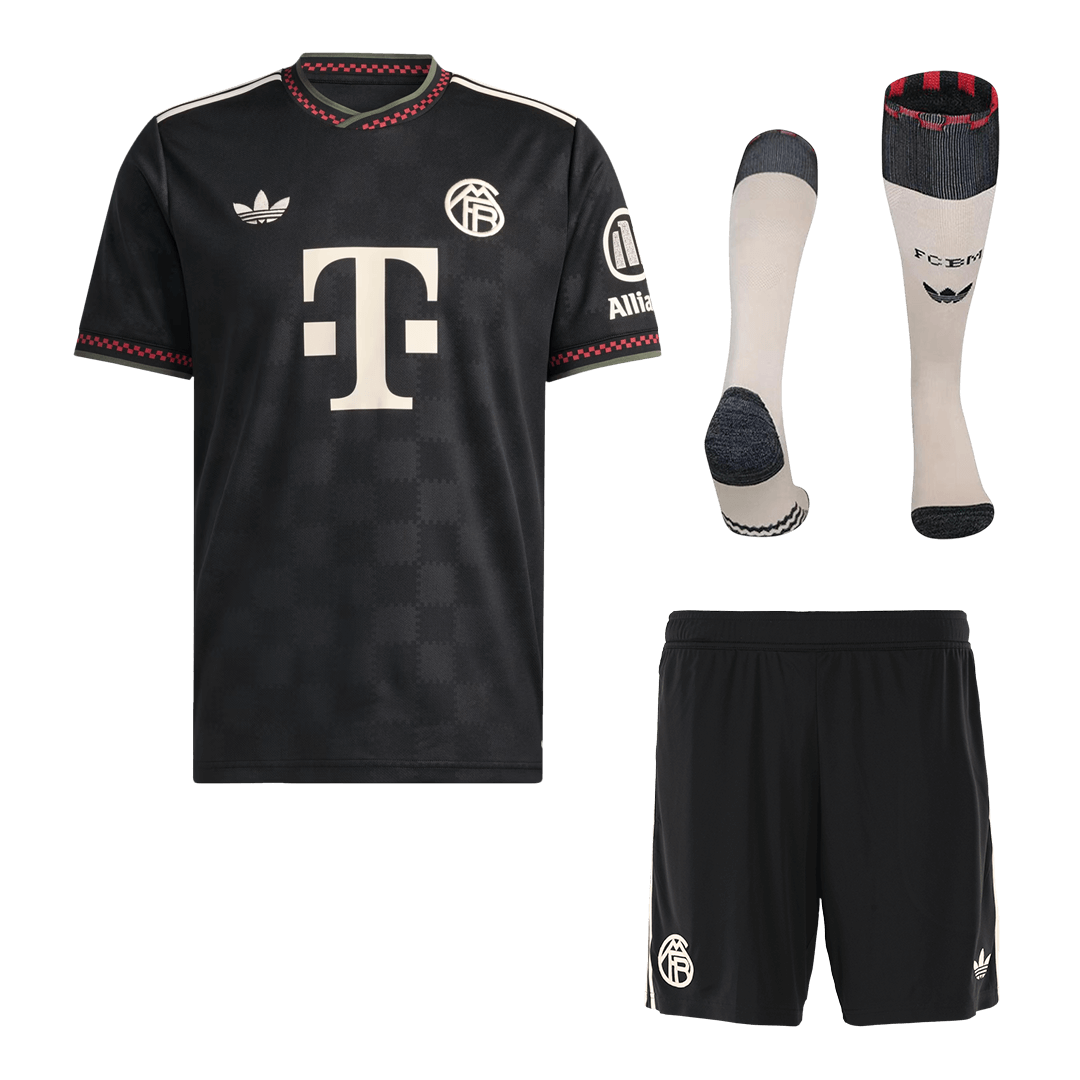 Men's Bayern Munich 2025/26 Third Away Soccer Jersey Full Kit