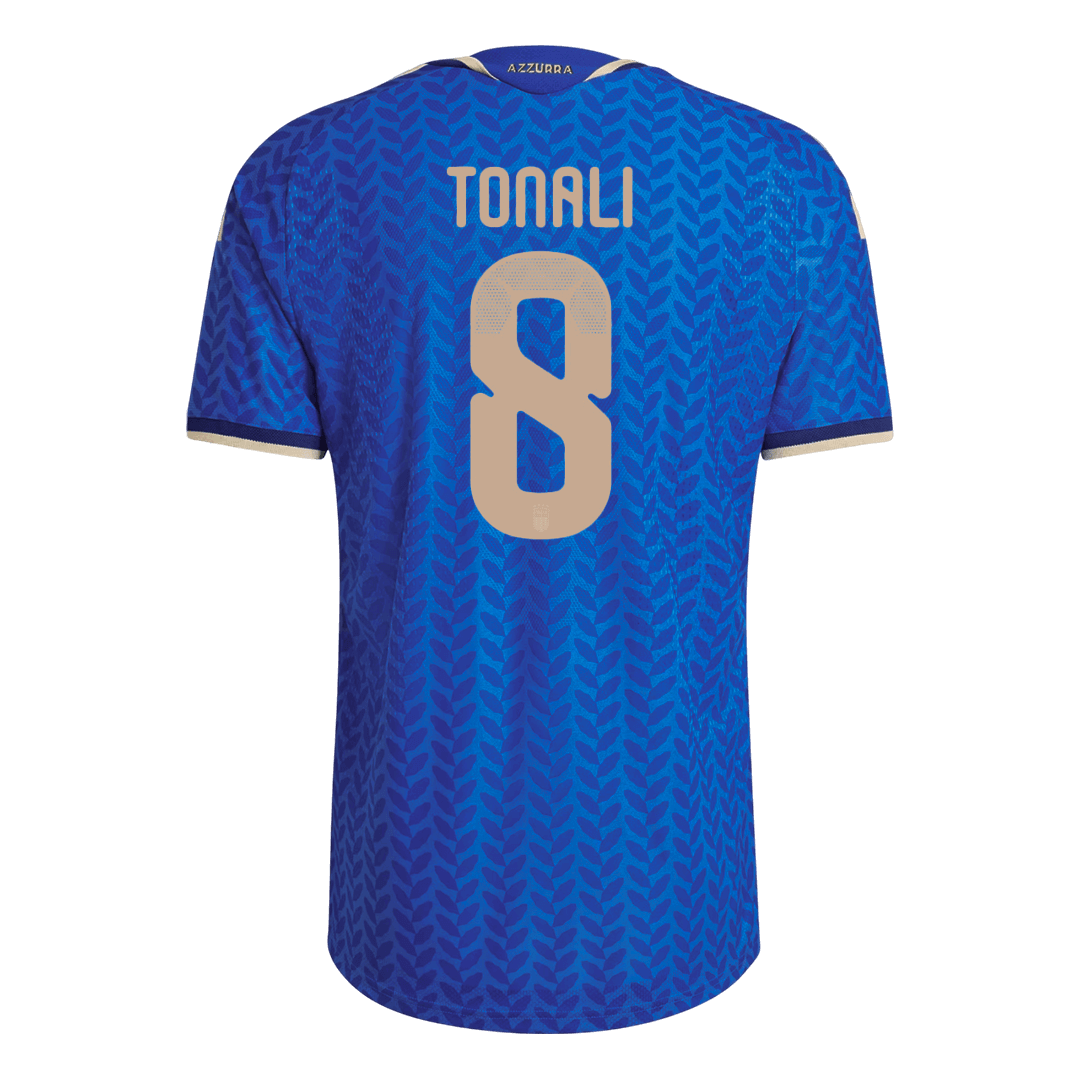 TONALI #8 Men's Italy World Cup 2026 Player Version Home Soccer Jersey - Slim Fit