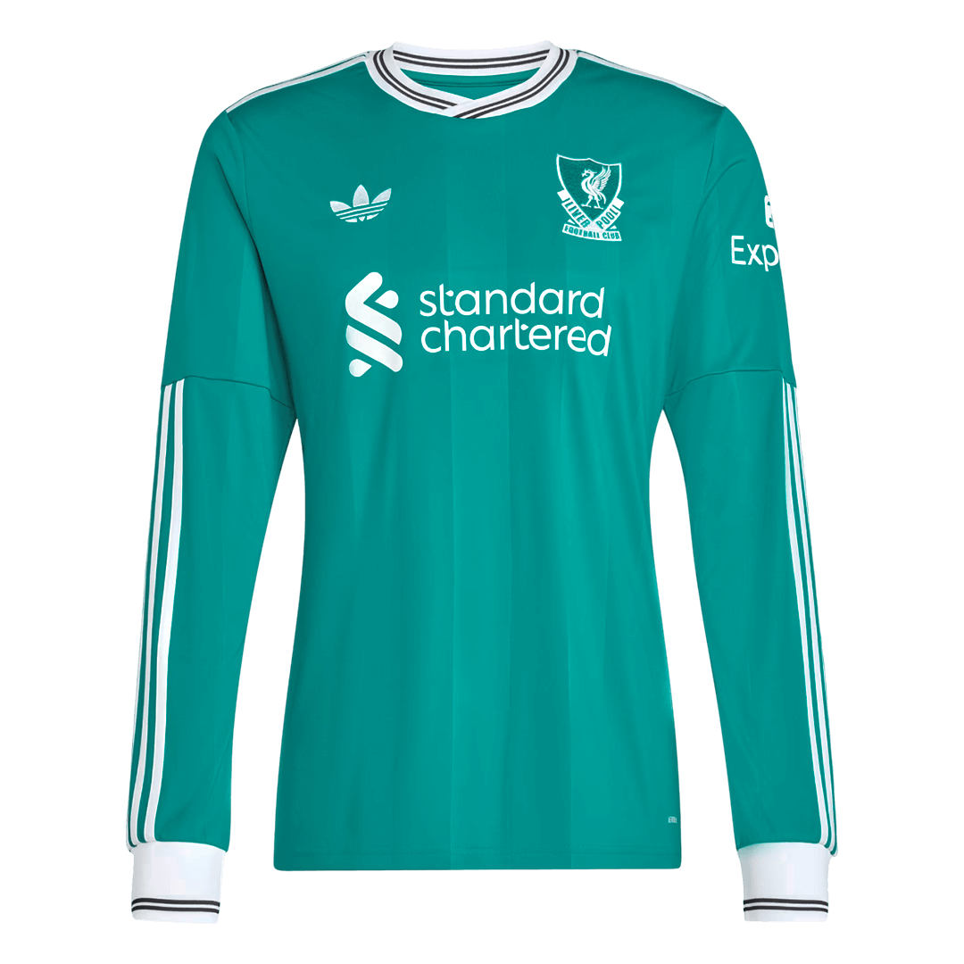 Men's Liverpool 2025/26 Third Away Long Sleeve Soccer Jersey