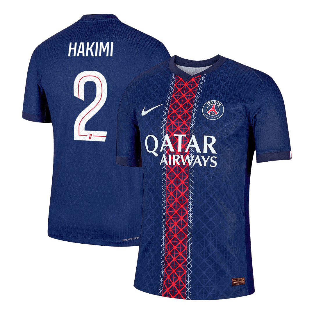 HAKIMI #2 Men's PSG 2025/26 Player Version Home Soccer Jersey - Slim Fit