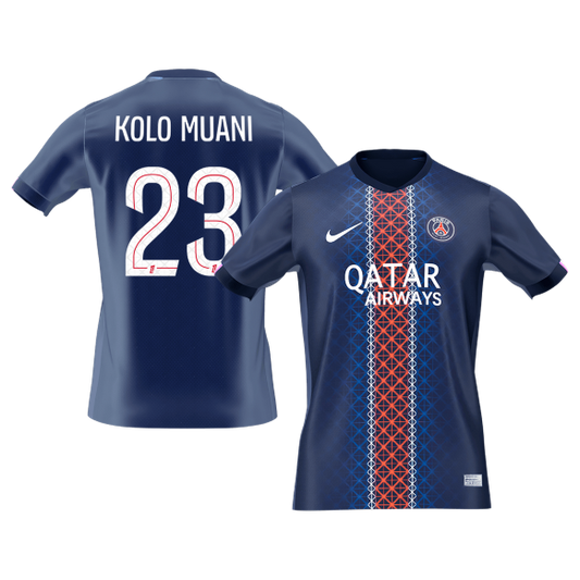 KOLO MUANI #23 Men's PSG 2025/26 Home Soccer Jersey [PREMIUM]