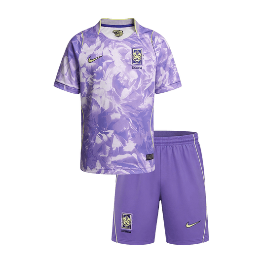 Kid's South Korea World Cup 2026 Away Soccer Jersey Kit