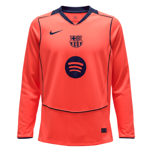 Men's Barcelona 2025/26 Third Away Long Sleeve Soccer Jersey