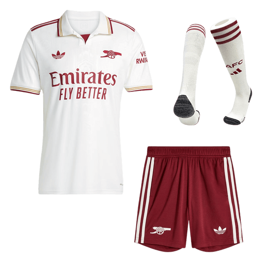 Men's Arsenal 2025/26 Third Away Soccer Jersey Full Kit