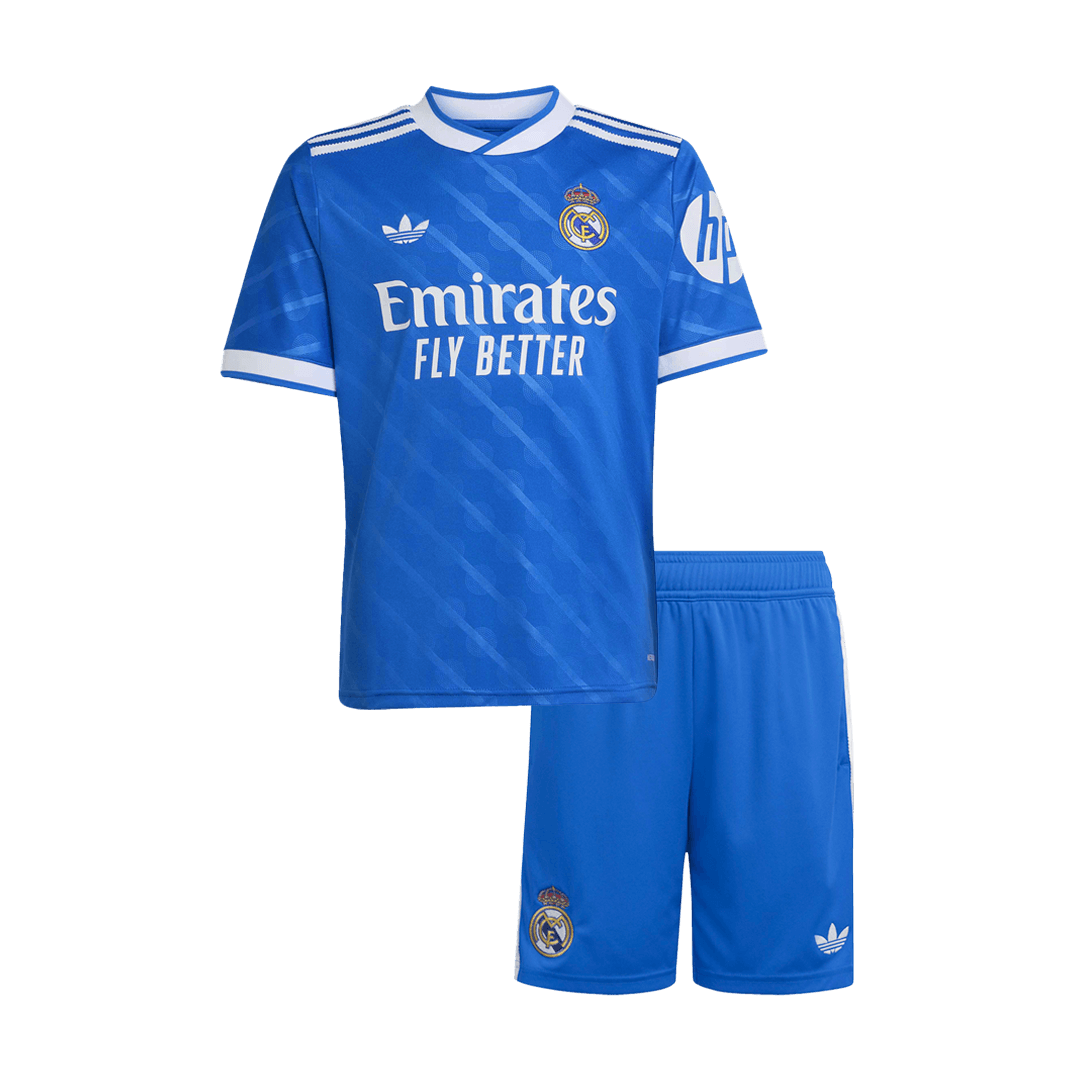 Kid's Real Madrid 2025/26 Third Away Soccer Jersey Kit