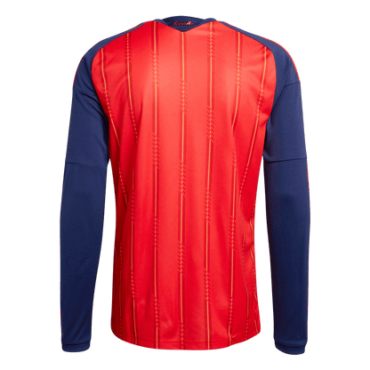 Men's Spain World Cup 2026 Home Long Sleeve Soccer Jersey