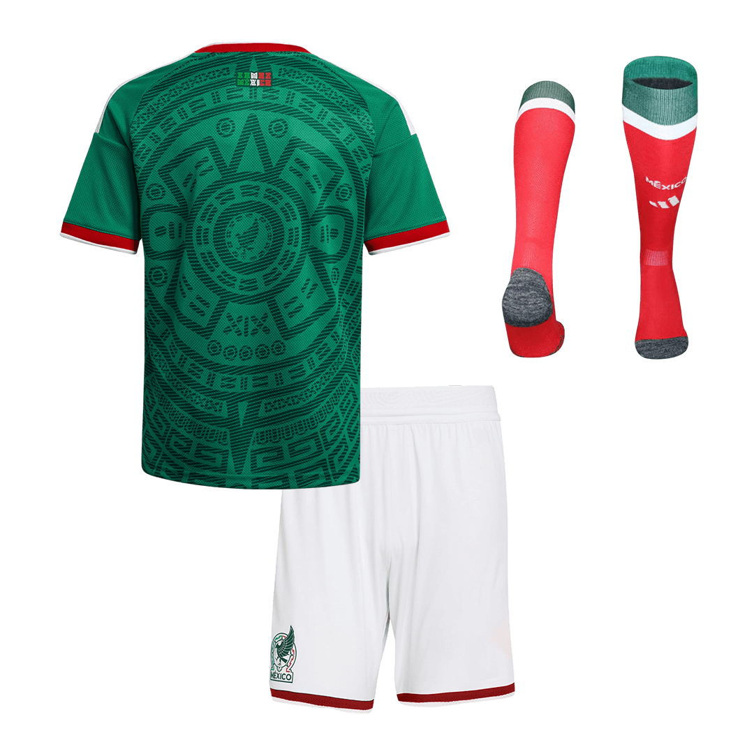 Kid's Mexico 2026 Home Soccer Jersey Full Kit [PREMIUM]