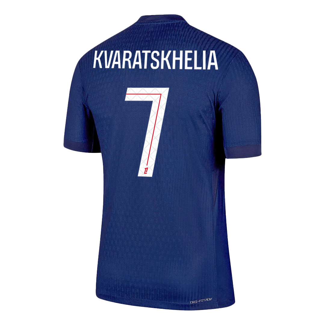 KVARATSKHELIA #7 Men's PSG 2025/26 Player Version Home Soccer Jersey - Slim Fit