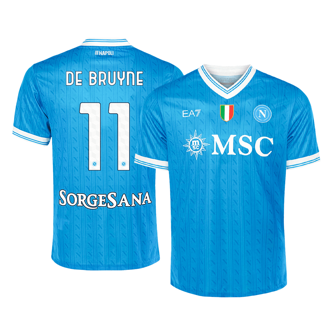 DE BRUYNE #11 Men's Napoli 2025/26 Home Soccer Jersey