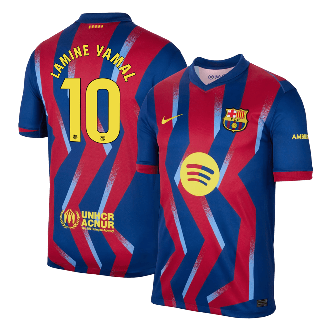 LAMINE YAMAL #10 Men's Barcelona 2025/26 Fourth Away Soccer Jersey