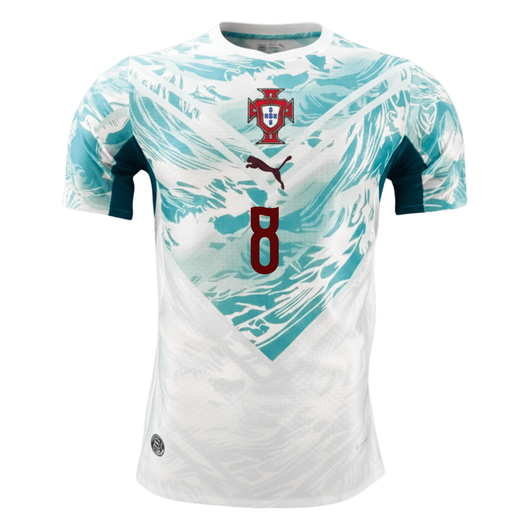 B.FERNANDES #8 Men's Portugal World Cup 2026 Player Version Away Soccer Jersey - Slim Fit